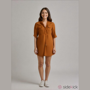 Women's H&M Burnt Orange Dress Size 6